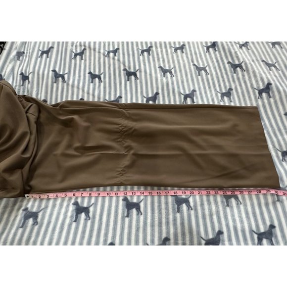 WOMEN'S DARK KHAKI FLAT FRONT STRAIGHT LEG PANTS BY GEORGE SIZE 18 - Picture 3 of 8